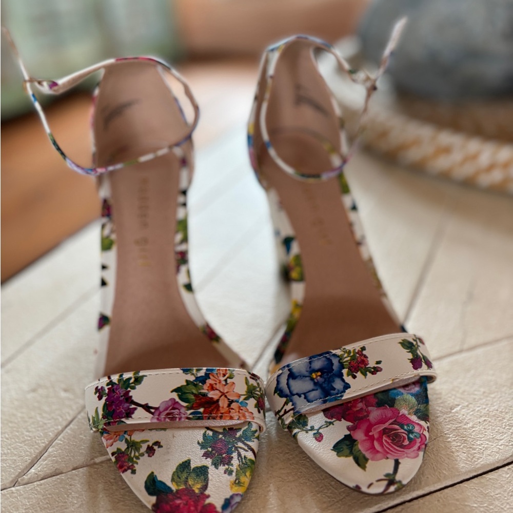 Madden Girl Floral Multi-Color Heels